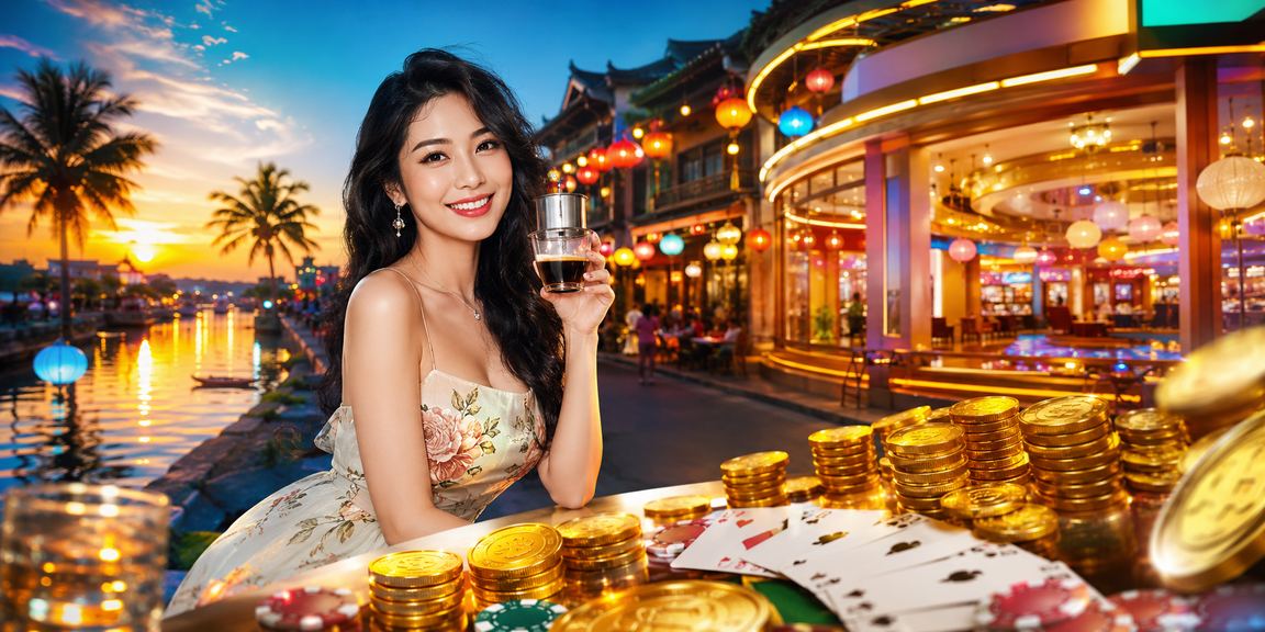 Người chơi xổ số và casino tại Hội An bên tách cà phê sáng