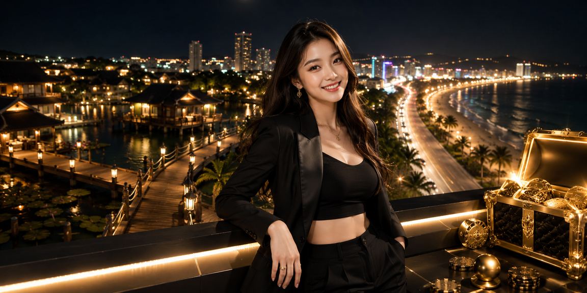 Người chơi mua vé xổ số và giải trí tại bãi biển Mũi Né