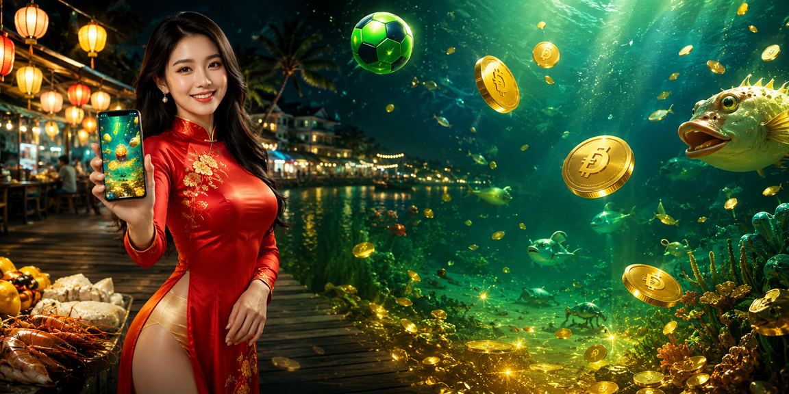 Người chơi nhận tiền thưởng casino trực tuyến tại Phú Quốc với trang phục áo dài