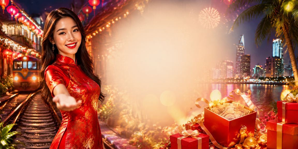 Không gian casino neon rực rỡ về đêm tại Sài Gòn